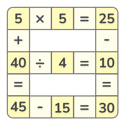 Math Puzzle Cross